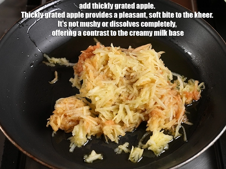 Step 4 – <p>Add 1 1/2 cups <span style="background-color:rgb(255,255,255);color:rgb(0,0,0);">thickly </span><a href="https://www.tarladalal.in/glossary-apple-seb-54i#ing_2982"><u>grated apples </u></a><span style="background-color:rgb(255,255,255);color:rgb(0,0,0);">,peeled</span>. Thickly grated apple provides …