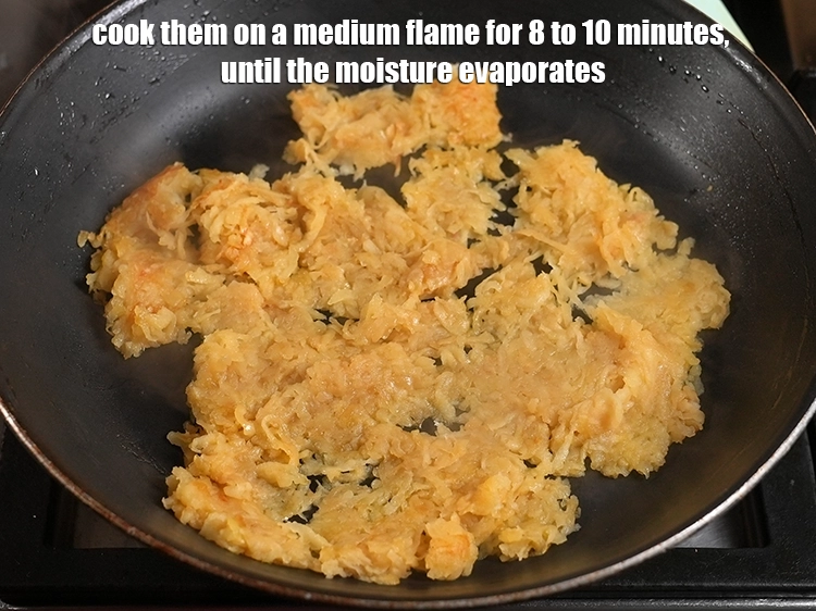 Step 5 – <p>Cook them on a medium flame for 8 to 10 minutes, until the moisture evaporates.</p>