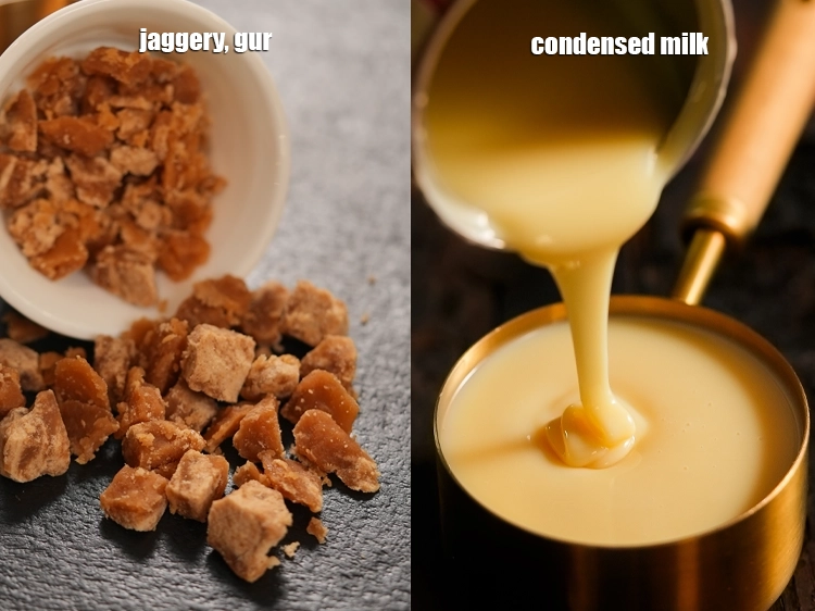 Step 18 – <p>Instead of sugar you can use jaggery or condensed milk to make this recipe.</p>