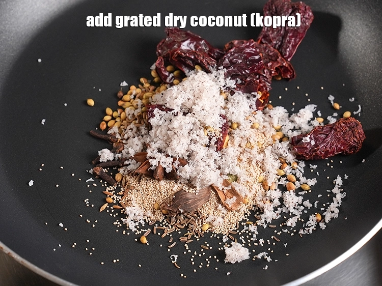 Step 13 – <p>Add 1 tbsp&nbsp;<a href="https://www.tarladalal.com/glossary-grated-dry-coconut-2272i">grated dry coconut (kopra)</a>.</p>