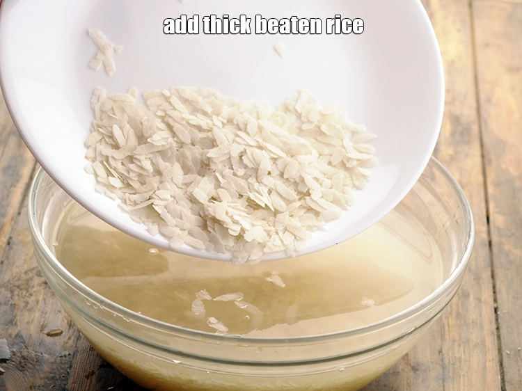 Step 24 – <p><span style="background-color:rgb(255,255,255);color:rgb(0,0,0);">Add thick beaten rice.</span></p>