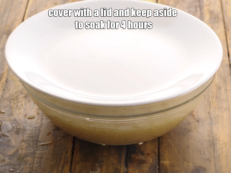 Step 51 – <p><span style="background-color:rgb(255,255,255);color:rgb(0,0,0);">Cover with a lid and keep aside to soak for 4 hours.</span></p>