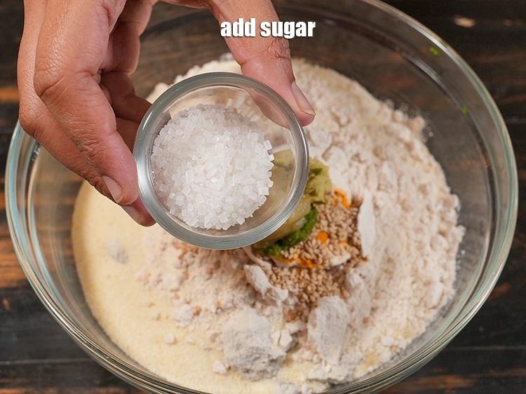 Step 14 – <p>Add 1 tbsp sugar to add that slight sweet touch the <strong>Gujarati dhebra - tea …
