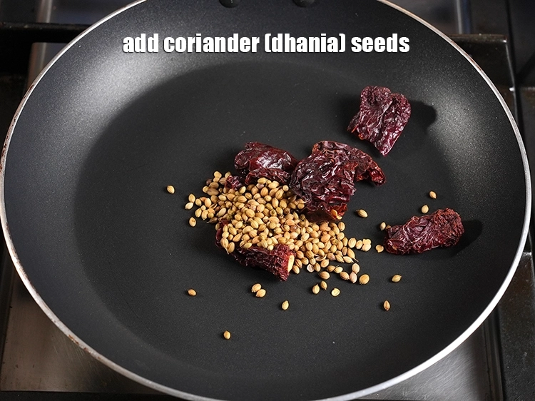 Step 4 – <p>Add 2 tsp&nbsp;<a href="https://www.tarladalal.com/glossary-coriander-seeds-dhania-ke-beej-dhania-seeds-akha-dhania-371i">coriander (dhania) seeds</a>.</p>
