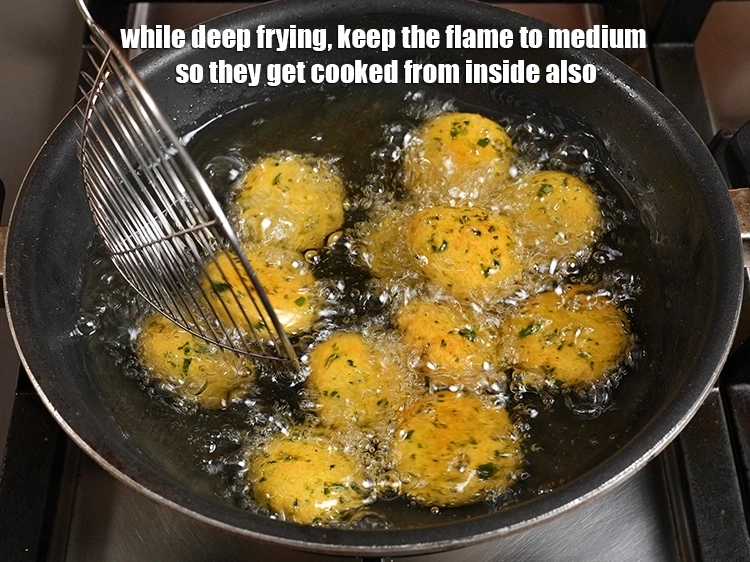 Step 31 – <p><span style="background-color:rgb(255,255,255);color:rgb(0,0,0);">While deep frying, keep the flame to medium so they get cooked from inside …