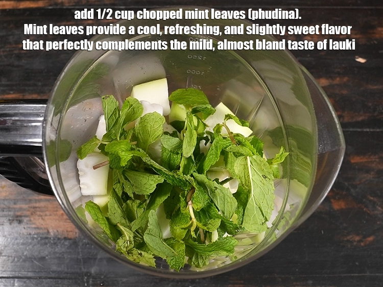 Step 4 – <p>Add 1/2 cup <a href="/glossary-mint-leaves-pudina-phudina-521i#ing_2368"><u>chopped mint leaves (phudina)</u></a><u>.</u> <span style="color:rgb(0,0,0);">Mint leaves provide a cool, refreshing, …