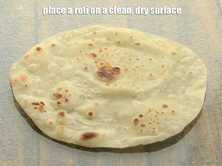 Step 39 – <p>To prepare&nbsp;<strong>aloo cheese frankie&nbsp;recipe | potato cheese frankie | cheesy potato Indian wrap |</strong>&nbsp;place a …