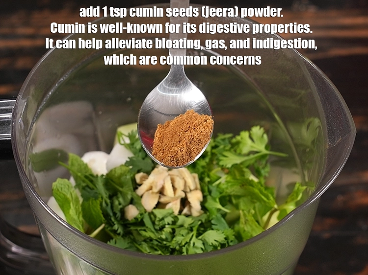 Step 7 – <p>Add 1 tsp <a href="/glossary-cumin-seeds-jeera-zeera-381i#ing_3325"><u>cumin seeds (jeera) powder</u></a><u>.</u> <span style="color:rgb(0,0,0);">Cumin is well-known for its digestive …