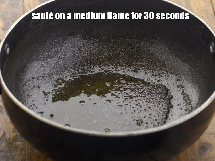 Step 15 – <p>Sauté on a medium flame for 30 seconds.</p>
