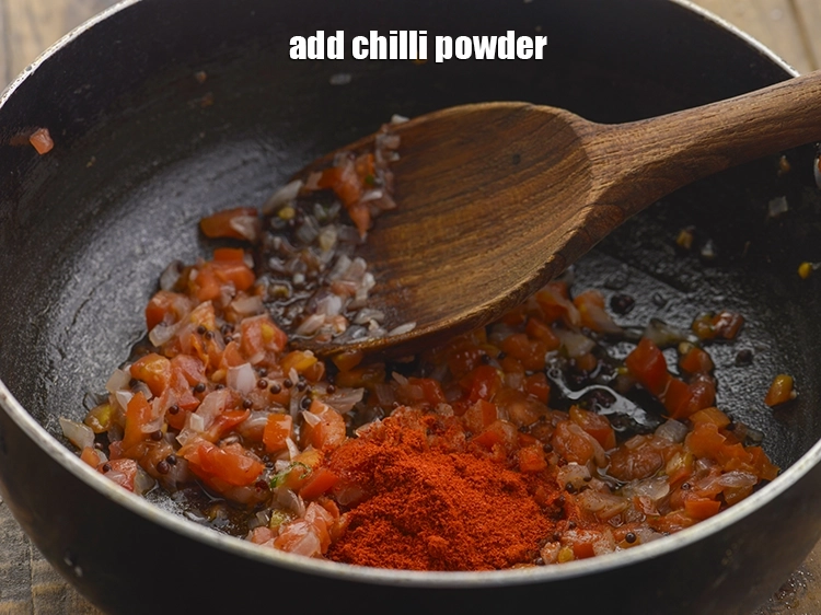 Step 20 – <p>Add <span style="background-color:rgb(255,255,255);color:rgb(0,0,0);">1 1/2 tsp </span><a href="https://www.tarladalal.com/glossary-chilli-powder-red-chilli-powder-339i"><u>chilli powder</u></a><u>. </u><span style="background-color:rgb(255,255,255);color:rgb(0,0,0);">The quantity can be adjusted as …