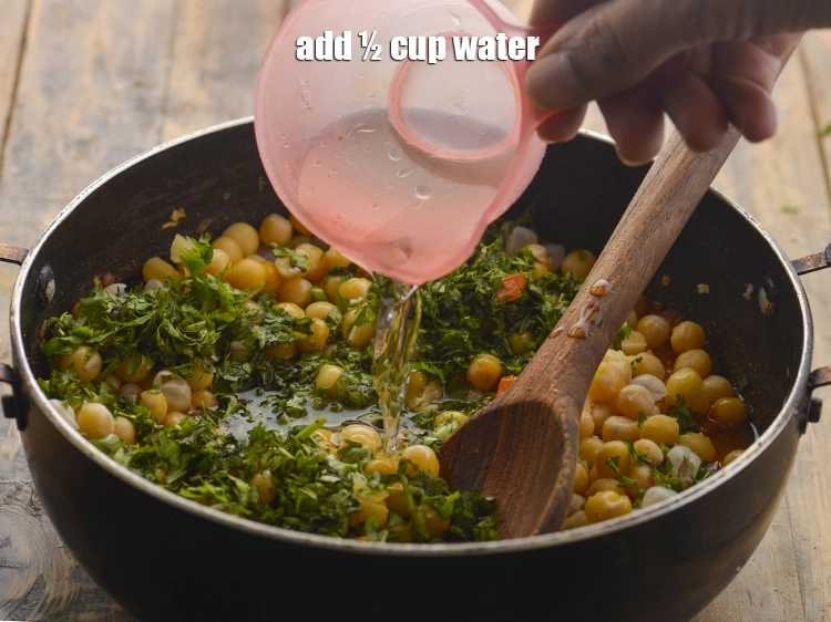 Step 28 – <p><span style="background-color:rgb(255,255,255);color:rgb(0,0,0);">Add ½ cup water. Add more or less as per the consistency you would …