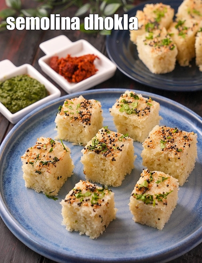 Step 31 – <p><span style="background-color:rgb(255,255,255);color:rgb(0,0,0);">Serve&nbsp;</span><strong>Rava Dhokla ( Semolina Dhokla)</strong><span style="background-color:rgb(255,255,255);color:rgb(0,0,0);">&nbsp;immediately with green chutney.</span></p>