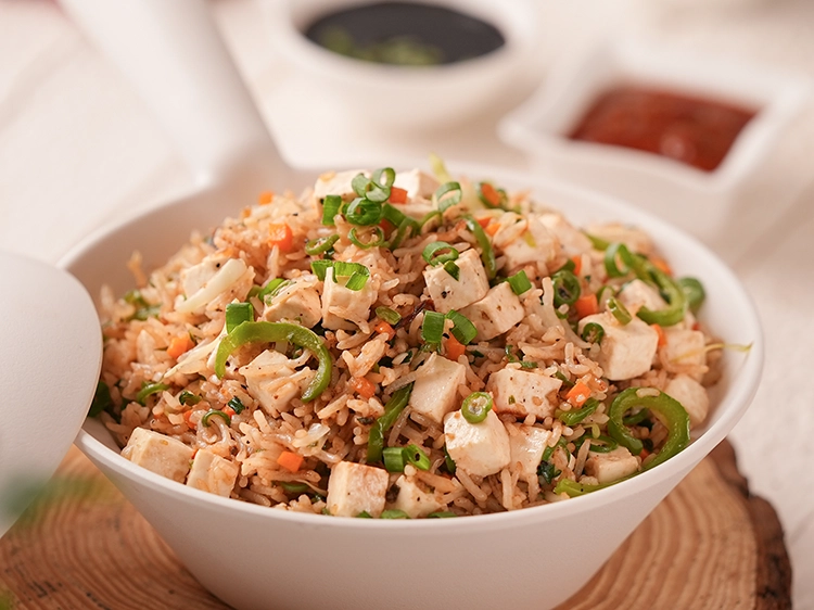 Step 28 – <p>You can serve the paneer fried rice with a bowl of&nbsp;<a href="https://www.tarladalal.com/Manchow-Soup-22751r">manchow soup</a>&nbsp;and crispy starters …