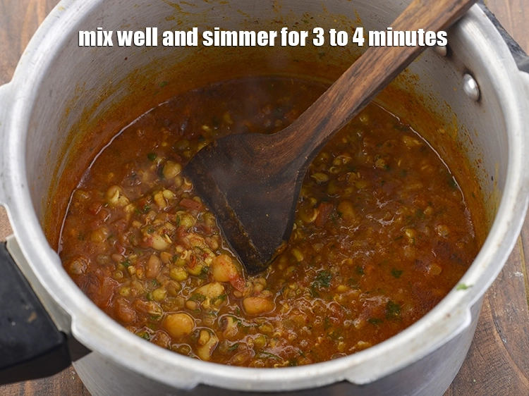 Step 29 – <p>Mix well and simmer for 3 to 4 minutes, stirring it in between.</p>