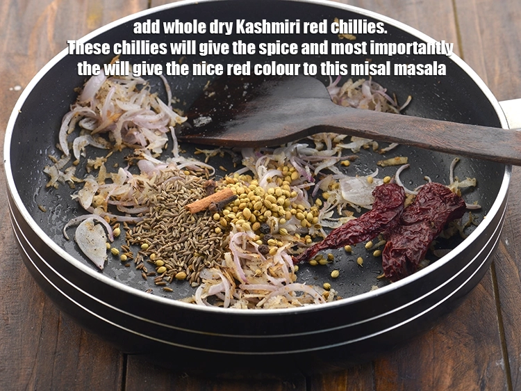 Step 6 – <p>Now add the dry red chillies. These chillies will give the spice and most importantly …