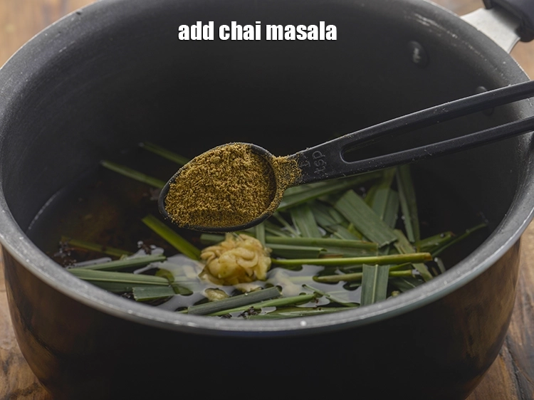 Step 7 – <p>Add chai masala. We have used <a href="https://www.tarladalal.com/Chai-ka-Masala-Chai-Powder-Tea-Masala-Indian-Masala-Tea-Powder-4217r">homemade chai masala</a> made using this detailed step …