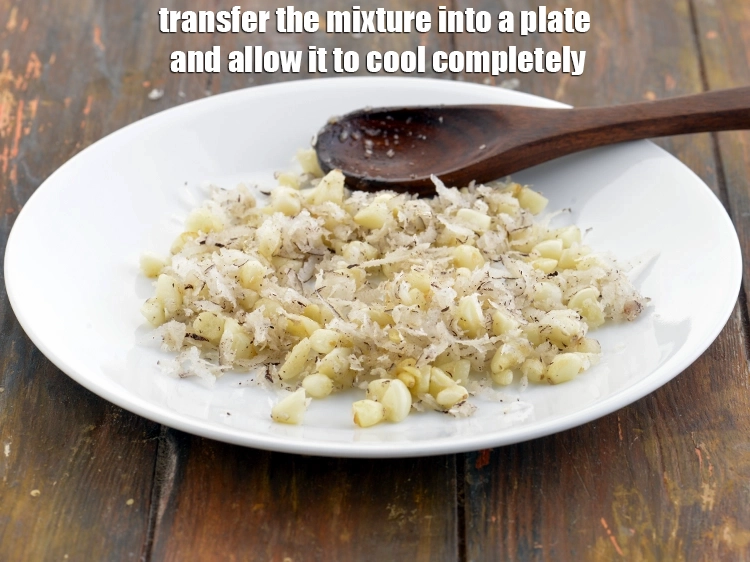 Step 13 – <p><span style="background-color:rgb(255,255,255);color:rgb(0,0,0);">Transfer the mixture into a plate and allow it to cool completely.</span></p>