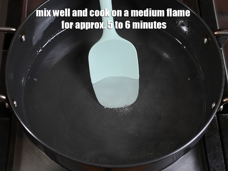 Step 7 – <p><span style="background-color:rgb(255,255,255);color:rgb(0,0,0);">Mix well and cook on a medium flame for approx. 5 to 6 minutes, …