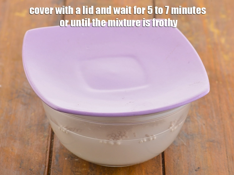 Step 22 – <p>Cover with a lid and wait for 5 to 7 minutes or until the mixture …