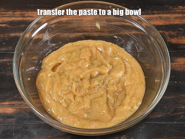 Step 13 – <p>Transfer the paste to a big bowl.</p>