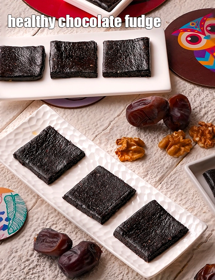 Step 15 – <p><span style="background-color:rgb(255,255,255);color:rgb(0,0,0);">Serve </span><strong>Date and Walnut Fudge recipe | healthy chocolate fudge | dates, cocoa powder …