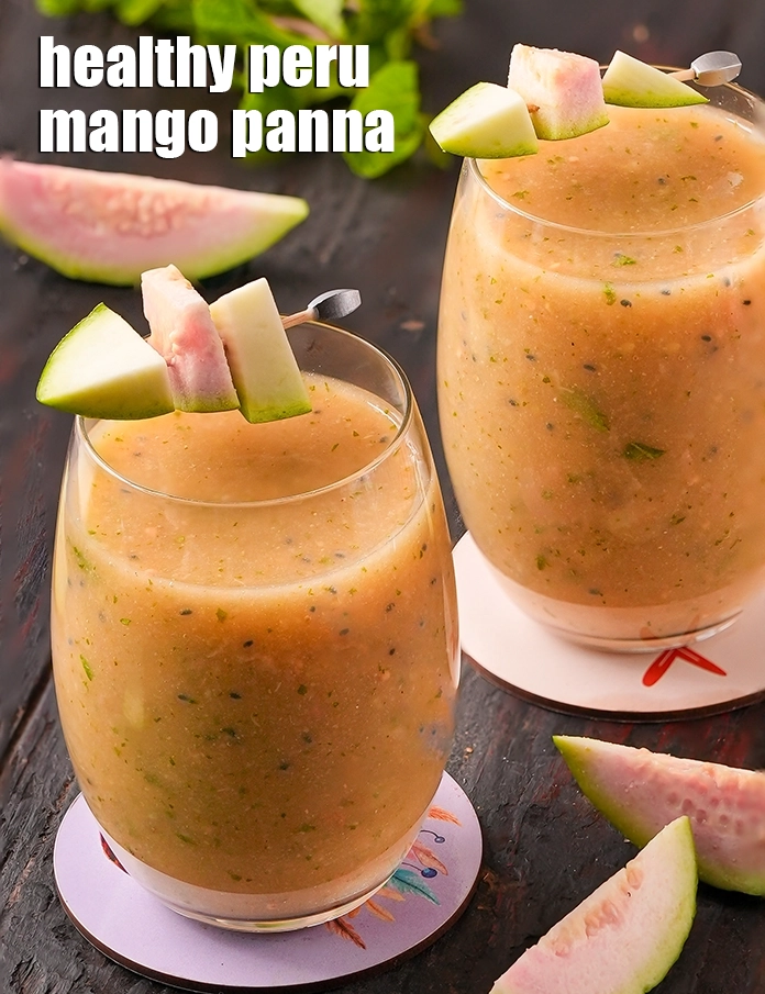 Step 17 – <p>Serve <strong>Guava raw mango drink | healthy Peru mango panna | &nbsp;amrud aam pudina drink …