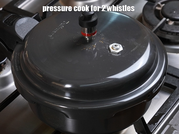 Step 5 – <p style="margin-left:0.0px;">Pressure cook for 2 whistles. <span style="color:rgb(0,0,0);">Cooking these fruits with a little water can …