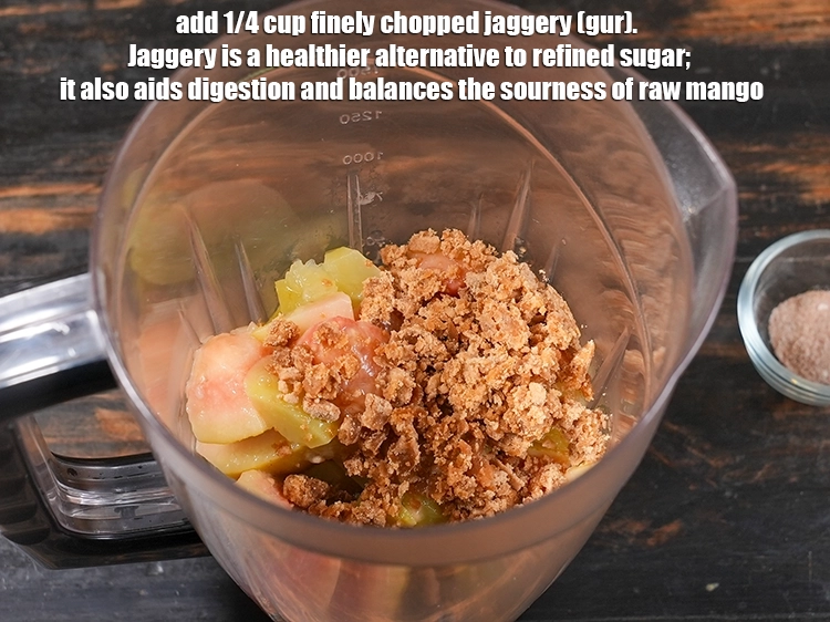 Step 8 – <p>Add 1/4 cup finely <a href="/myadmin/recipe/7912/ingredient/80219/edit/"><u>chopped jaggery (gur)</u></a><u>.&nbsp;</u> Jaggery is a healthier alternative to refined …
