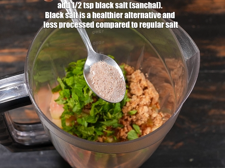 Step 10 – <p>Add 1/2 tsp <a href="/myadmin/recipe/7912/ingredient/80221/edit/"><u>black salt (sanchal)</u></a><u>.</u> Black salt is a healthier alternative and less …