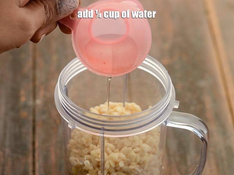 Step 8 – <p>Add ¼ cup of water.</p>