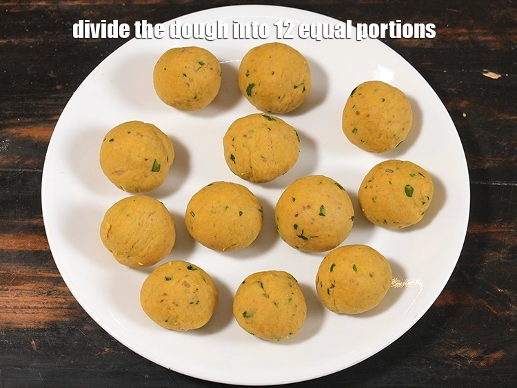 Step 11 – <p>Divide the dough into 12 equal portions.</p>