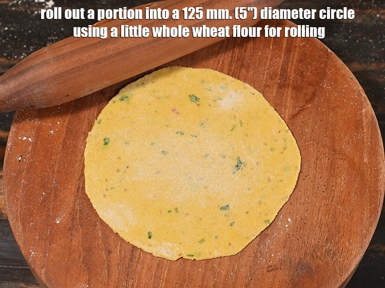 Step 13 – <p><span style="background-color:rgb(255,255,255);color:rgb(0,0,0);">Roll out a portion into a 125 mm. (5") diameter circle using a little …