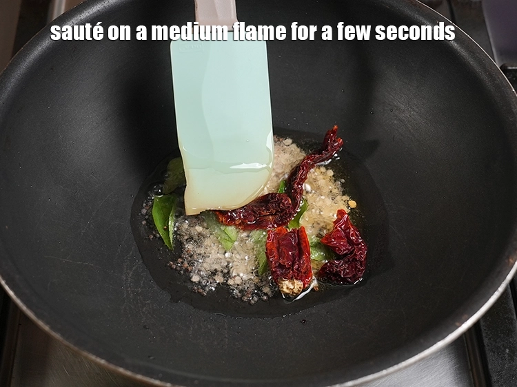 Step 12 – <p>Sauté on a medium flame for a few seconds.</p>