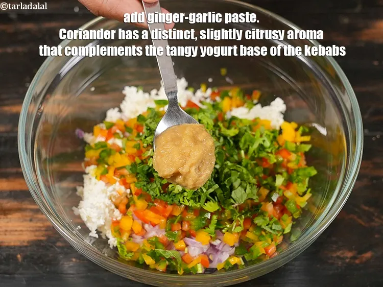 Step 9 – <p>Add 2 tsp <a href="https://www.tarladalal.com/glossary-ginger-garlic-paste-adrak-lehsun-ki-pate-adrak-lahsun-ki-paste-939i">ginger-garlic (adrak-lehsun) paste</a>. Coriander has a distinct, slightly citrusy aroma that …