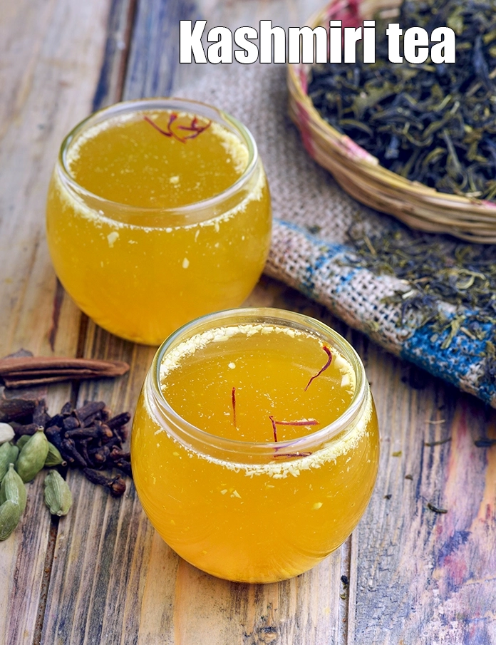 Step 16 – <p><span style="background-color:rgb(255,255,255);color:rgb(0,0,0);">Serve the Kashmiri Kahwa recipe | Kashmiri Tea | Authentic Kashmiri Kahwa immediately.</span></p>