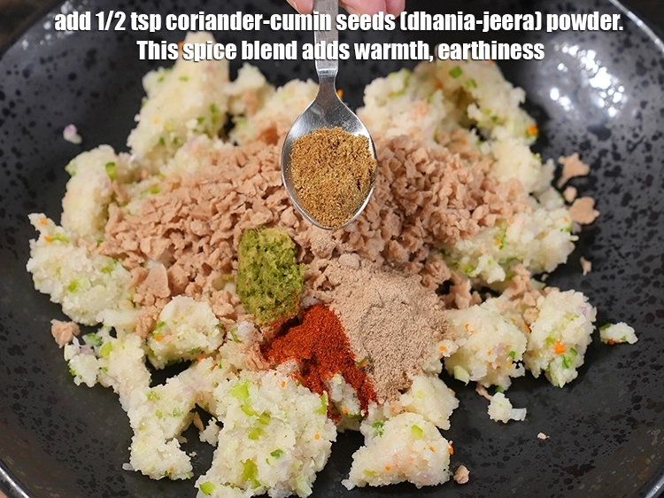Step 19 – <p><span style="background-color:rgb(255,255,255);color:rgb(34,34,34);">Add </span><span style="background-color:rgb(255,255,255);color:rgb(0,0,0);">1/2 tsp </span><a href="https://www.tarladalal.com/glossary-coriander-cumin-seeds-powder-dhania-jeera-powder-375i"><u>coriander-cumin seeds (dhania-jeera) powder</u></a><span style="background-color:rgb(255,255,255);color:rgb(34,34,34);">. This spice blend adds …