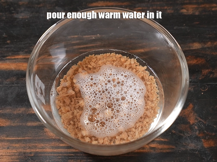 Step 4 – <p>Pour enough warm water in it.</p>