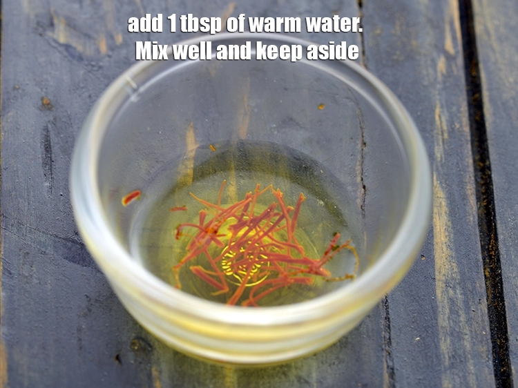 Step 8 – <p>Add 1 tbsp of warm water. Mix well and keep aside.</p>