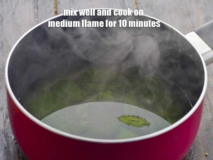 Step 8 – <p>Mix well and cook on medium flame for 10 minutes.</p>