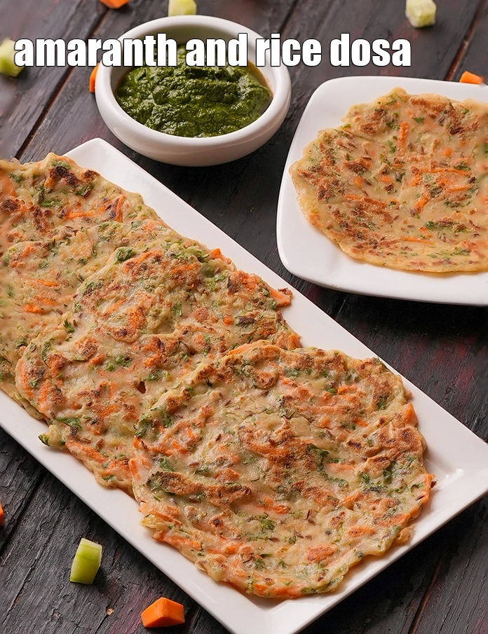 Step 19 – <p>Serve <strong>Rajgira and Rice Dosa recipe | &nbsp;Amaranth and Rice Dosa | &nbsp;Gluten fre Rajgira …