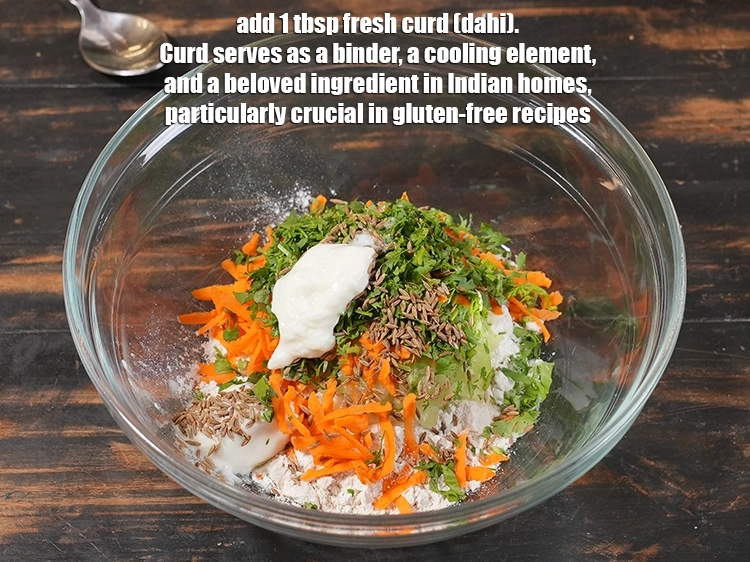 Step 8 – <p>Add 1 tbsp fresh <a href="/myadmin/recipe/7915/ingredient/80242/edit/"><u>curd (dahi)</u></a><u>. </u><span style="color:rgb(0,0,0);">Curd serves as a binder, a cooling …