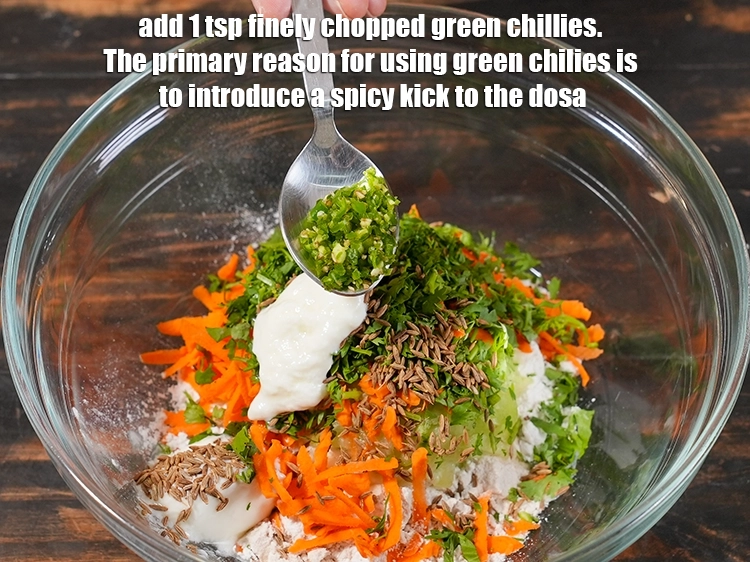 Step 9 – <p>Add 1 tsp <a href="/myadmin/recipe/7915/ingredient/80243/edit/"><u>finely chopped green chillies</u></a><u>.</u> <span style="color:rgb(0,0,0);">The primary reason for using green …