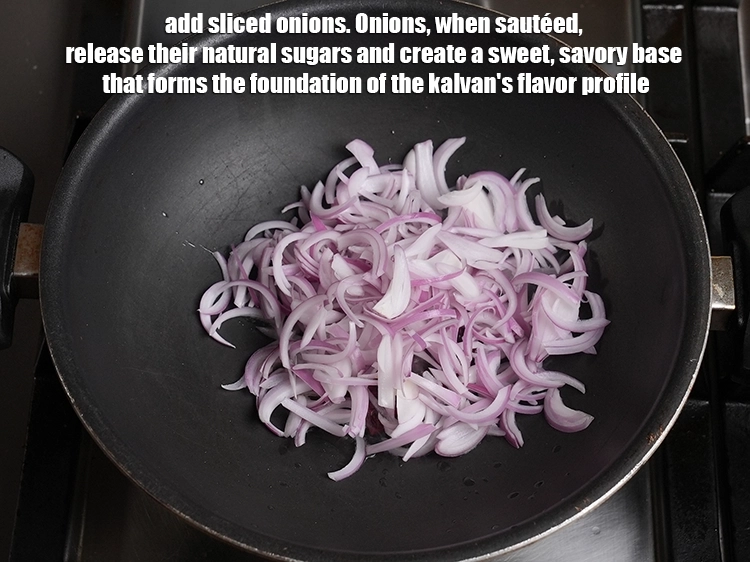 Step 14 – <p>Add 1 cup <a href="https://www.tarladalal.in/glossary-onions-pyaz-pyaaz-kanda-548i#ing_2342">sliced onions</a>. Onions, when sautéed, release their natural sugars and create …