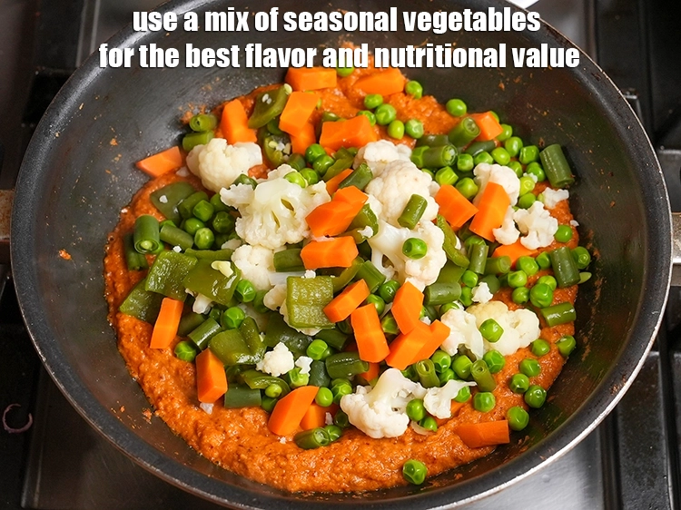 Step 4 – <p>Use a mix of seasonal vegetables for the best flavor and nutritional value.</p>