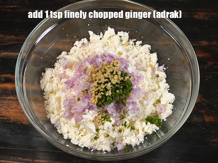 Step 4 – <p>Add <span style="background-color:rgb(255,255,255);color:rgb(0,0,0);">1 tsp finely </span><a href="https://www.tarladalal.com/glossary-ginger-adrak-453i#ing_2366"><u>chopped ginger (adrak)</u></a>.</p>