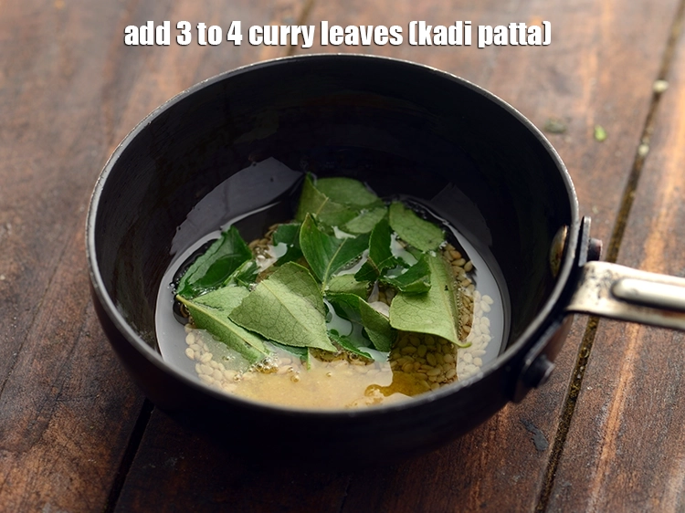 Step 18 – <p>Add curry leaves.</p>