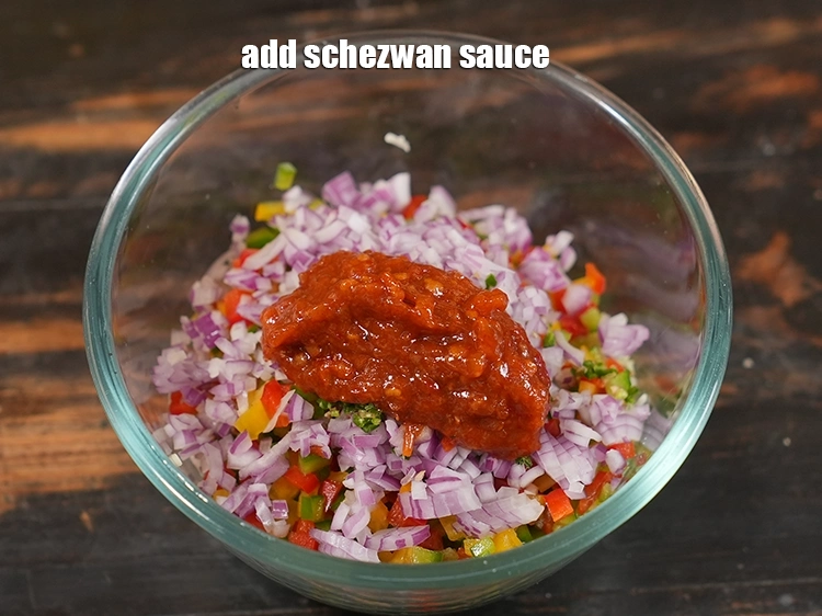 Step 6 – <p>Add schezwan sauce. Learn how to make spicy schezwan sauce from scratch using this detailed …