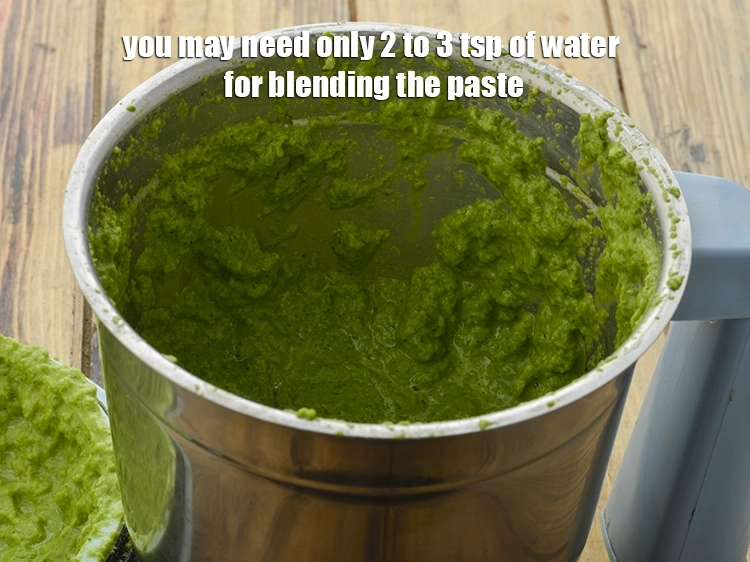 Step 23 – <p>You may need only 2 to 3 tsp of water for blending the paste.&nbsp;</p>