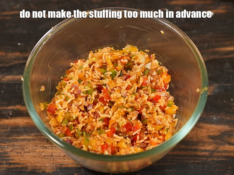 Step 27 – <p>Do not make the stuffing too much in advance.</p>