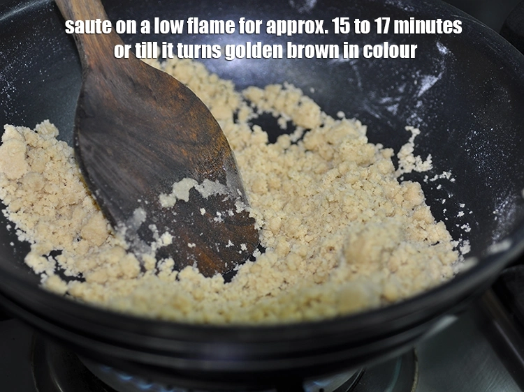 Step 7 – <p>Saute on a low flame for approx. 15 to 17 minutes or till it turns …